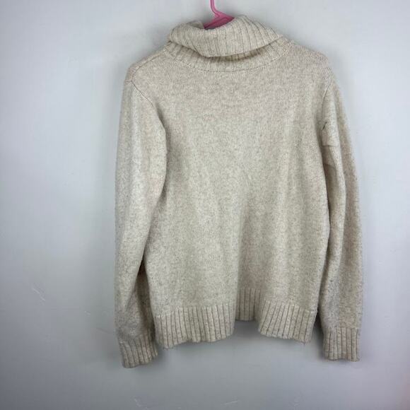 Cabi Style number 3889 puff sleeve neutral sweater womens size large - Picture 7 of 10